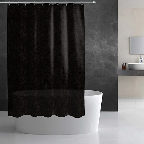 Шторка для ванной Текстурированный угольно-черный / 3D-принт – фото 2