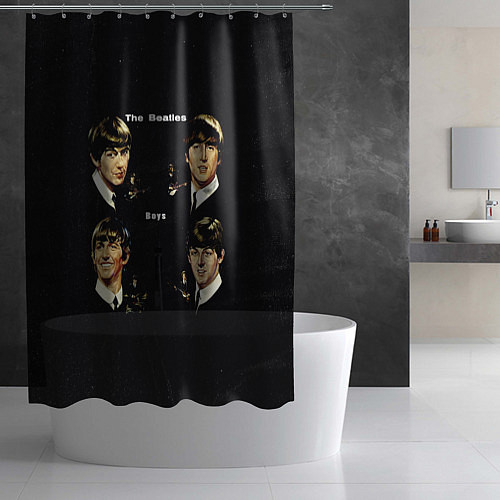 Шторка для ванной The Beatles Boys / 3D-принт – фото 2