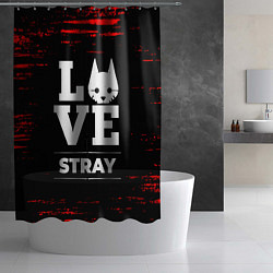 Шторка для душа Stray Love Классика, цвет: 3D-принт — фото 2