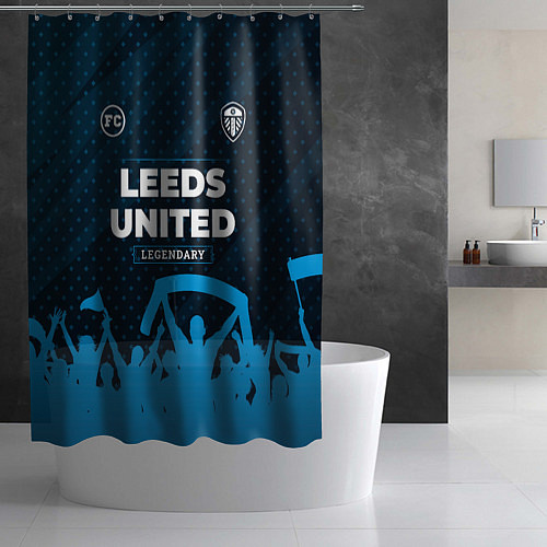 Шторка для ванной Leeds United legendary форма фанатов / 3D-принт – фото 2