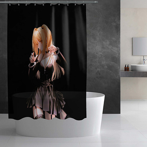Шторка для ванной Миса Амане - Тетрадь смерти / 3D-принт – фото 2