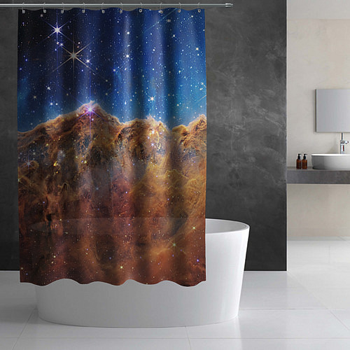 Шторка для ванной Туманность Киля / 3D-принт – фото 2