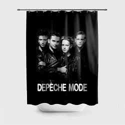 Шторка для душа Depeche Mode - black & white portrait, цвет: 3D-принт