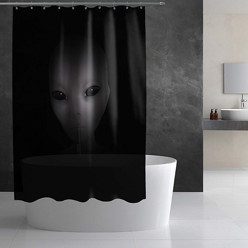 Шторка для ванной Взгляд пришельца / 3D-принт – фото 2