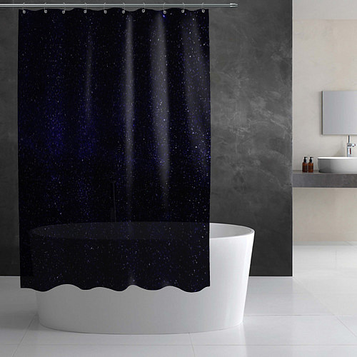 Шторка для ванной Молчаливые космические дали / 3D-принт – фото 2