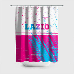 Шторка для ванной Lazio neon gradient style: символ сверху