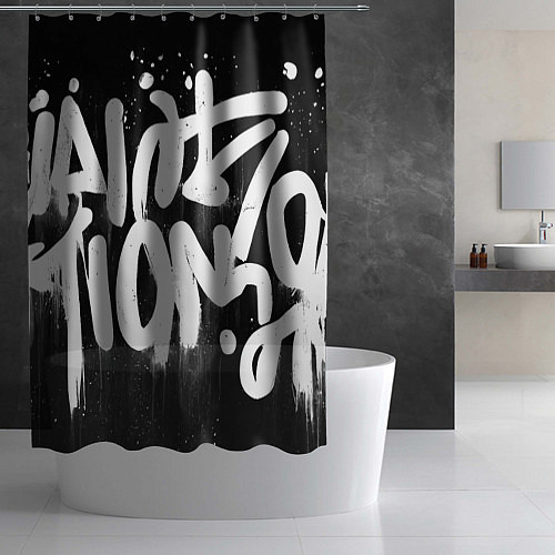 Шторка для ванной Уличное искусство - Граффити / 3D-принт – фото 2