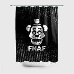 Шторка для душа FNAF с потертостями на темном фоне, цвет: 3D-принт