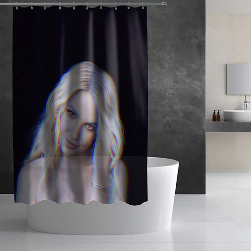 Шторка для ванной Britney Spears Glitch / 3D-принт – фото 2