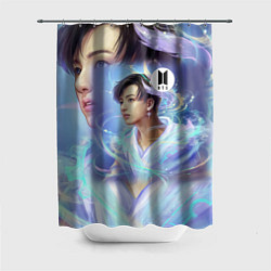 Шторка для душа BTS JK, цвет: 3D-принт