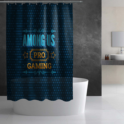Шторка для ванной Игра Among Us: pro gaming / 3D-принт – фото 2