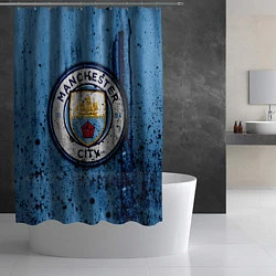 Шторка для душа Манчестер Сити Лого, цвет: 3D-принт — фото 2