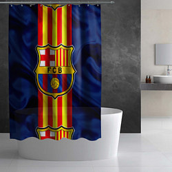 Шторка для душа Фк Барселона Лого, цвет: 3D-принт — фото 2