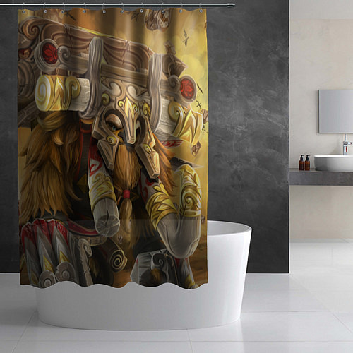 Шторка для ванной Earthshaker art / 3D-принт – фото 2