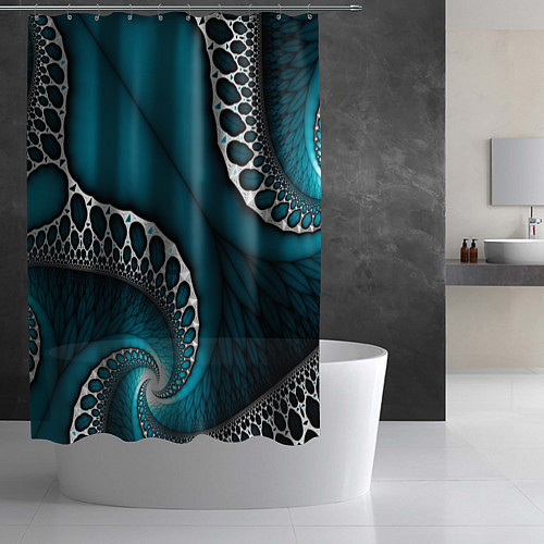 Шторка для ванной Странная абстрактная картинка / 3D-принт – фото 2