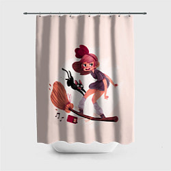 Шторка для ванной Кики на метле