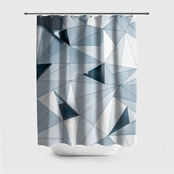 Шторка для ванной Множество треугольников - Абстрактная броня