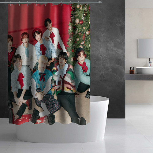 Шторка для ванной Stray Kids Christmas EveL / 3D-принт – фото 2