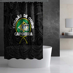 Шторка для душа Capoeira Cordao de ouro flag of Brazil, цвет: 3D-принт — фото 2