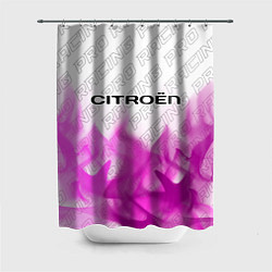 Шторка для душа Citroen pro racing: символ сверху, цвет: 3D-принт