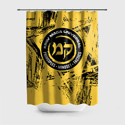 Шторка для душа Krav maga national wrestling emblem, цвет: 3D-принт
