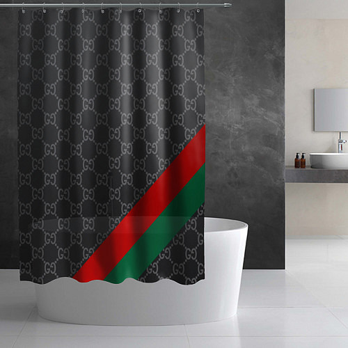 Шторка для ванной В стиле gucci / 3D-принт – фото 2