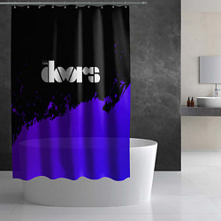 Шторка для душа The Doors purple grunge, цвет: 3D-принт — фото 2