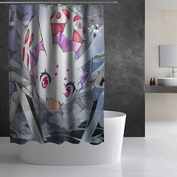 Шторка для душа Грозная Кумоко, цвет: 3D-принт — фото 2