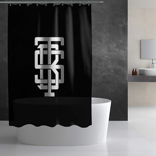 Шторка для ванной BTS alternative logo / 3D-принт – фото 2