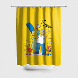 Шторка для душа Simpson family, цвет: 3D-принт