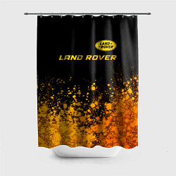 Шторка для душа Land Rover - gold gradient: символ сверху, цвет: 3D-принт