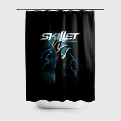 Шторка для душа Группа Skillet, цвет: 3D-принт