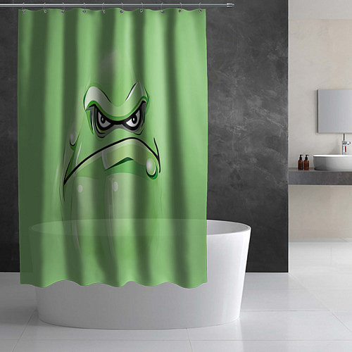 Шторка для ванной Plants vs Zombies Кабачок / 3D-принт – фото 2