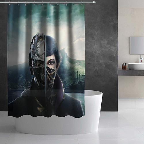 Шторка для ванной Dishonored - Эмили Колдуин / 3D-принт – фото 2