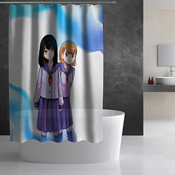 Шторка для душа Мико и Хана, цвет: 3D-принт — фото 2