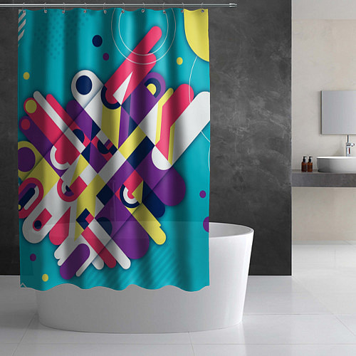 Шторка для ванной Просто красивый фон / 3D-принт – фото 2
