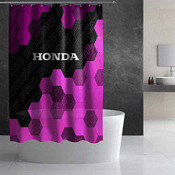 Шторка для душа Honda pro racing: символ сверху, цвет: 3D-принт — фото 2