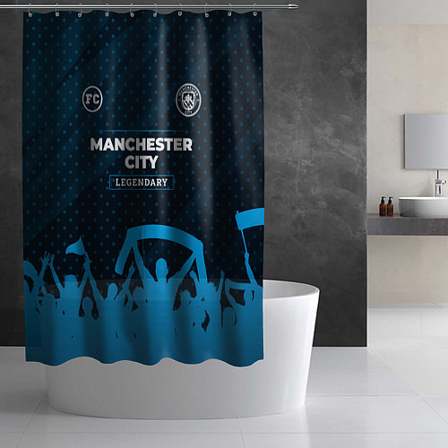 Шторка для ванной Manchester City legendary форма фанатов / 3D-принт – фото 2