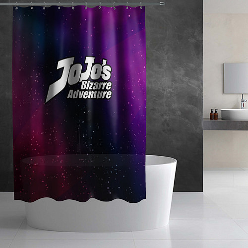 Шторка для ванной JoJo Bizarre Adventure gradient space / 3D-принт – фото 2