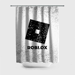 Шторка для душа Roblox с потертостями на светлом фоне, цвет: 3D-принт