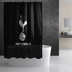Шторка для душа Tottenham sport на темном фоне, цвет: 3D-принт — фото 2