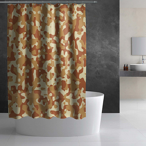 Шторка для ванной Камуфляж Italian Desert / 3D-принт – фото 2