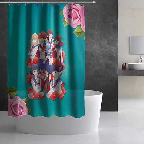 Шторка для ванной Девушка из оперы / 3D-принт – фото 2