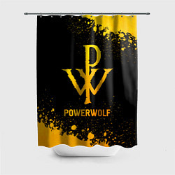 Шторка для душа Powerwolf - gold gradient, цвет: 3D-принт