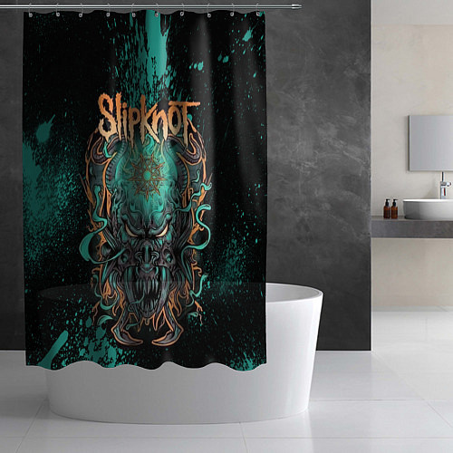 Шторка для ванной Slipknot monster / 3D-принт – фото 2