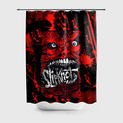 Шторка для душа Slipknot red blood, цвет: 3D-принт