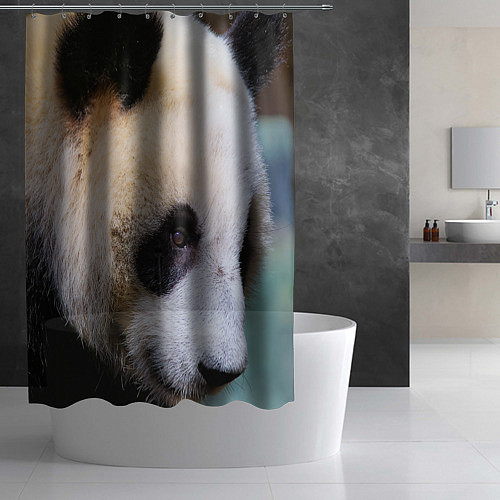 Шторка для ванной Загадочная панда / 3D-принт – фото 2