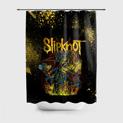 Шторка для душа Slipknot Yellow Monster, цвет: 3D-принт