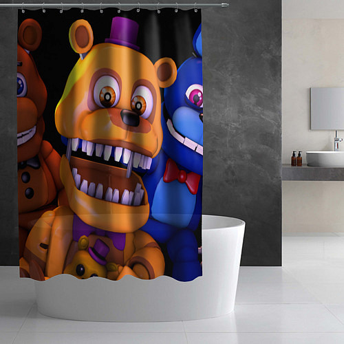 Шторка для ванной Золотой Фредди / 3D-принт – фото 2