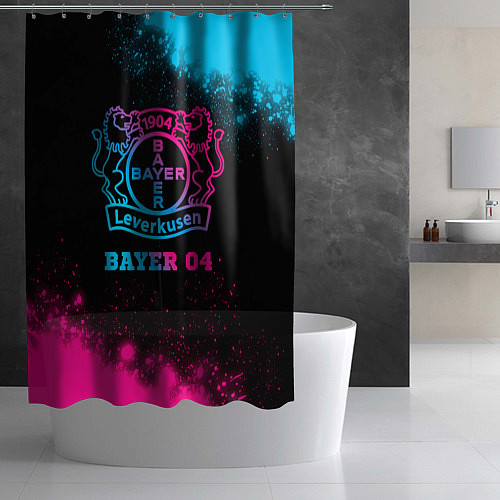 Шторка для ванной Bayer 04 - neon gradient / 3D-принт – фото 2